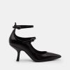 Pumps GOLD | Patent Black Decollete