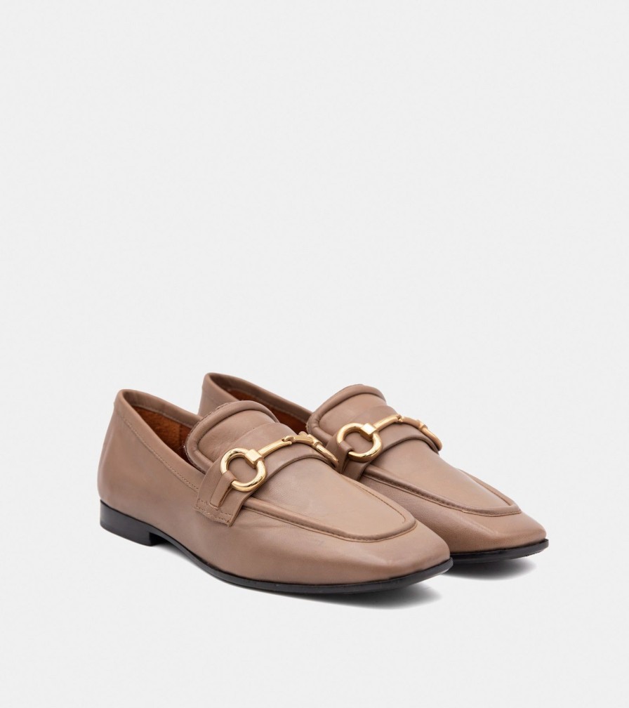 Moccasins G.UNION | Taupe Nappa Loafers