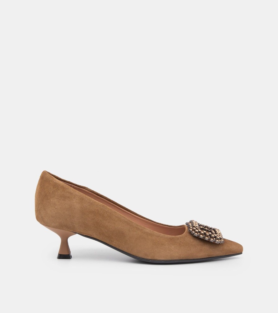 Pumps CANAPE | Tobacco Suede Decollete