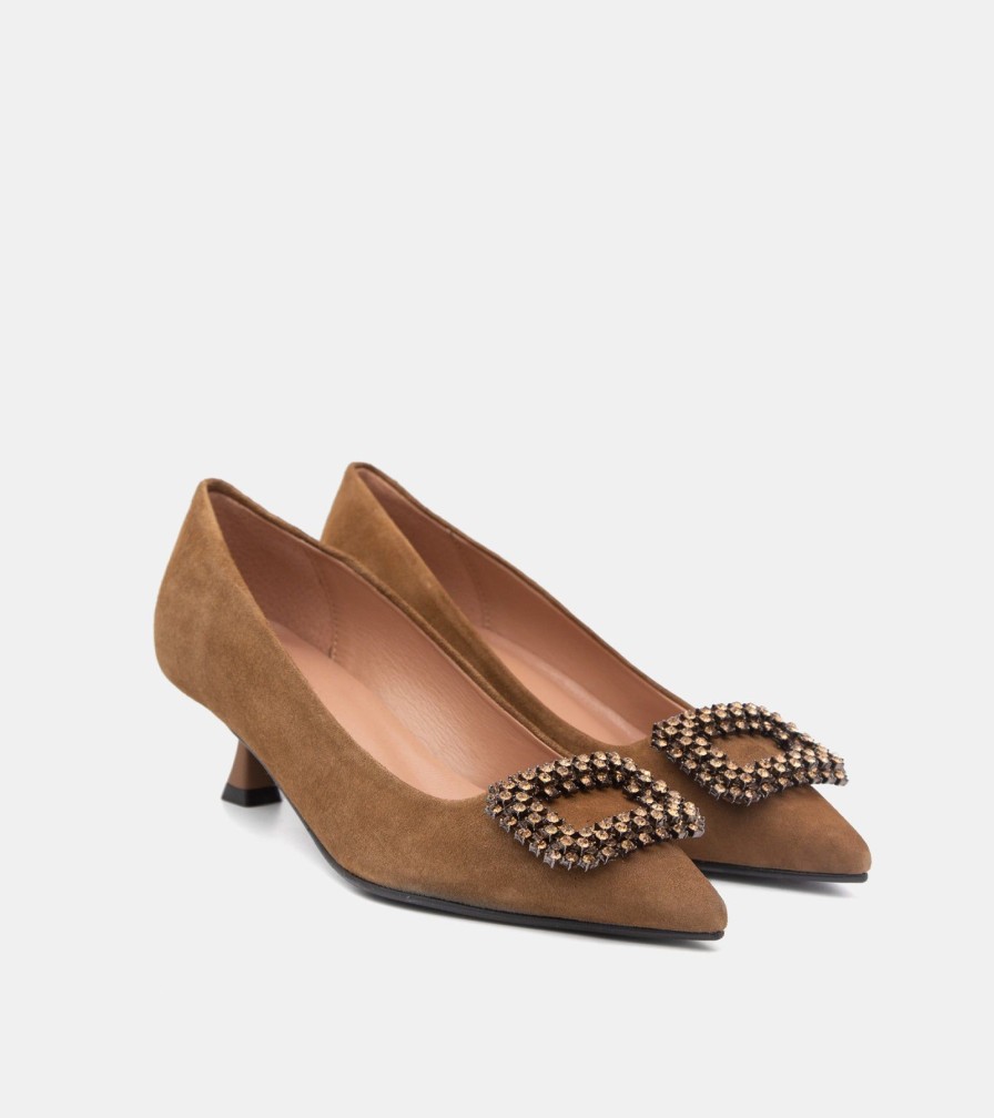 Pumps CANAPE | Tobacco Suede Decollete