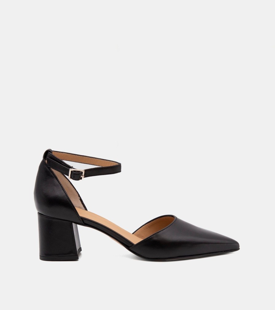 Pumps CRISPI | Black Nappa Decollete