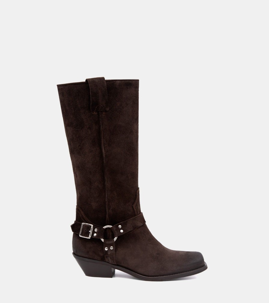 Boots Vu0026C | Dark Brown Suede Boots