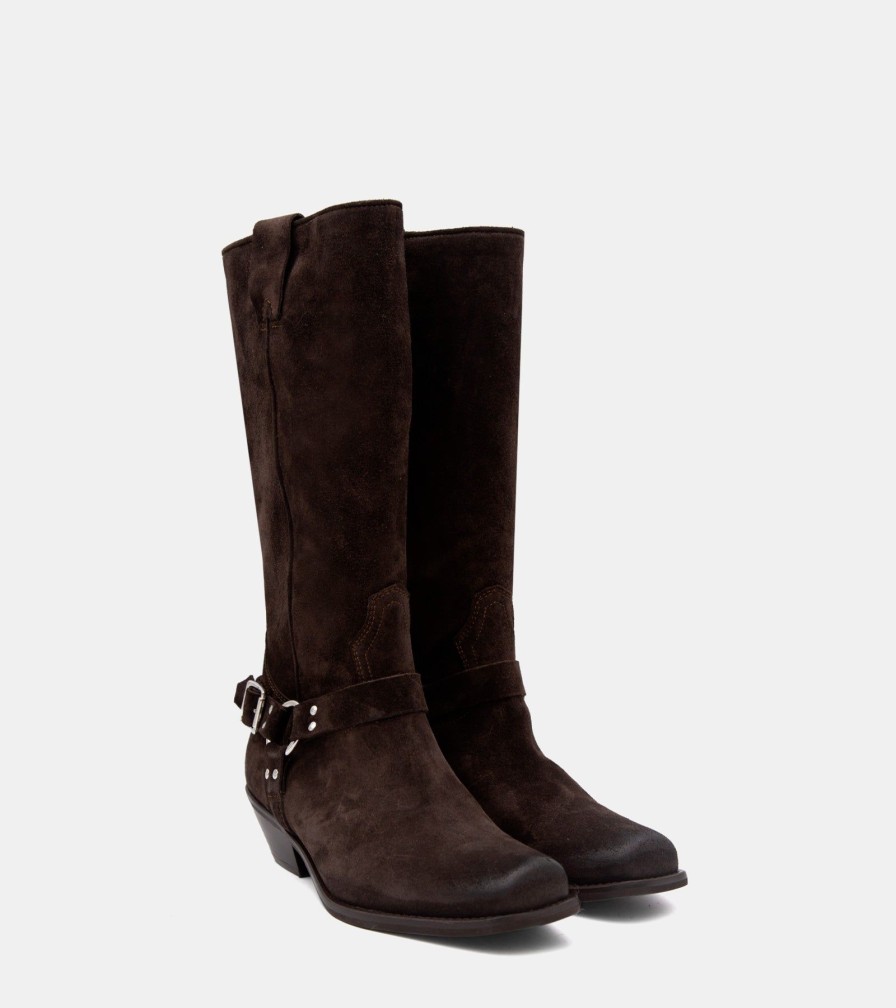 Boots Vu0026C | Dark Brown Suede Boots