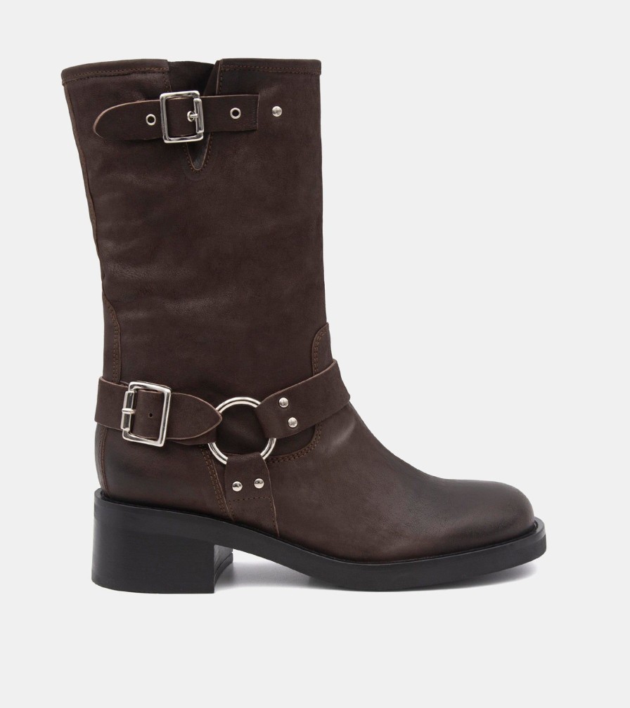 Ankle Boots Vu0026C | Biker Vitello Testa Di Moro