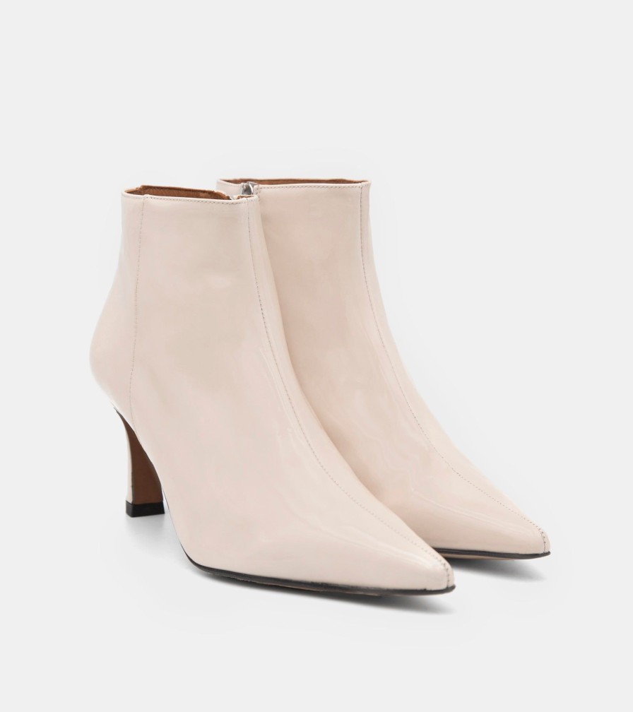 Ankle Boots ALARCON | Tronchetti Vernice Panna