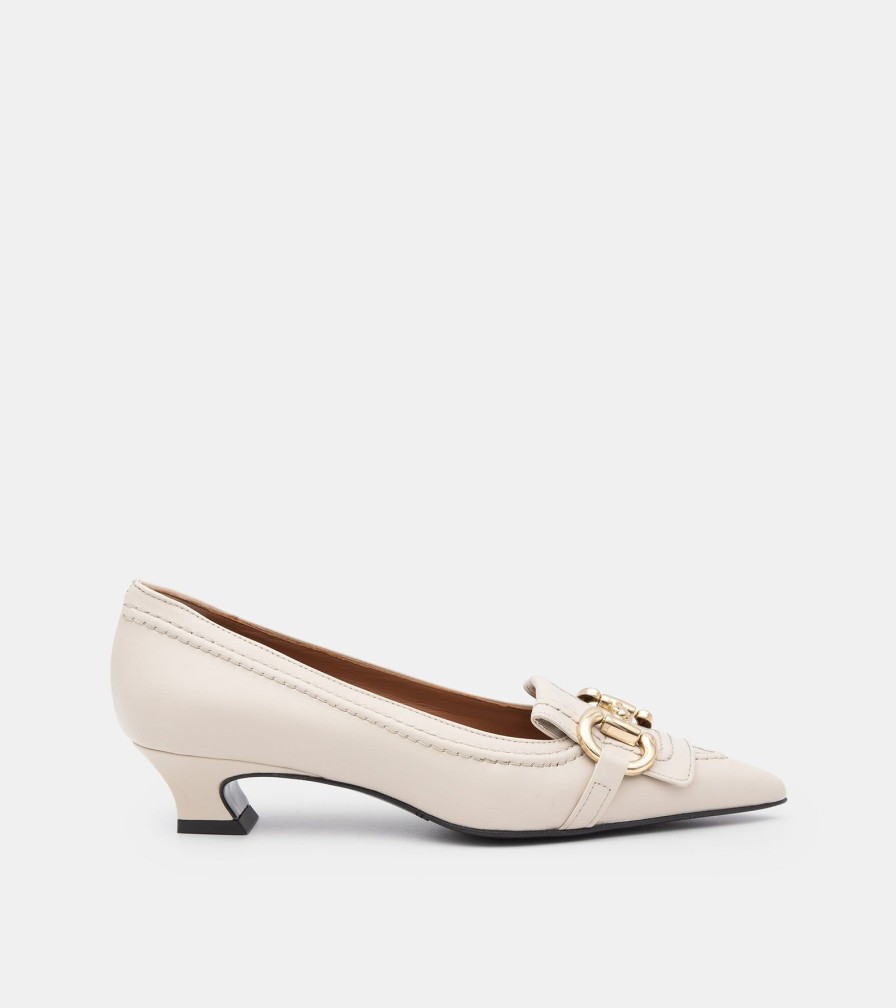 Pumps MARTINA | Milk Nappa Decollete