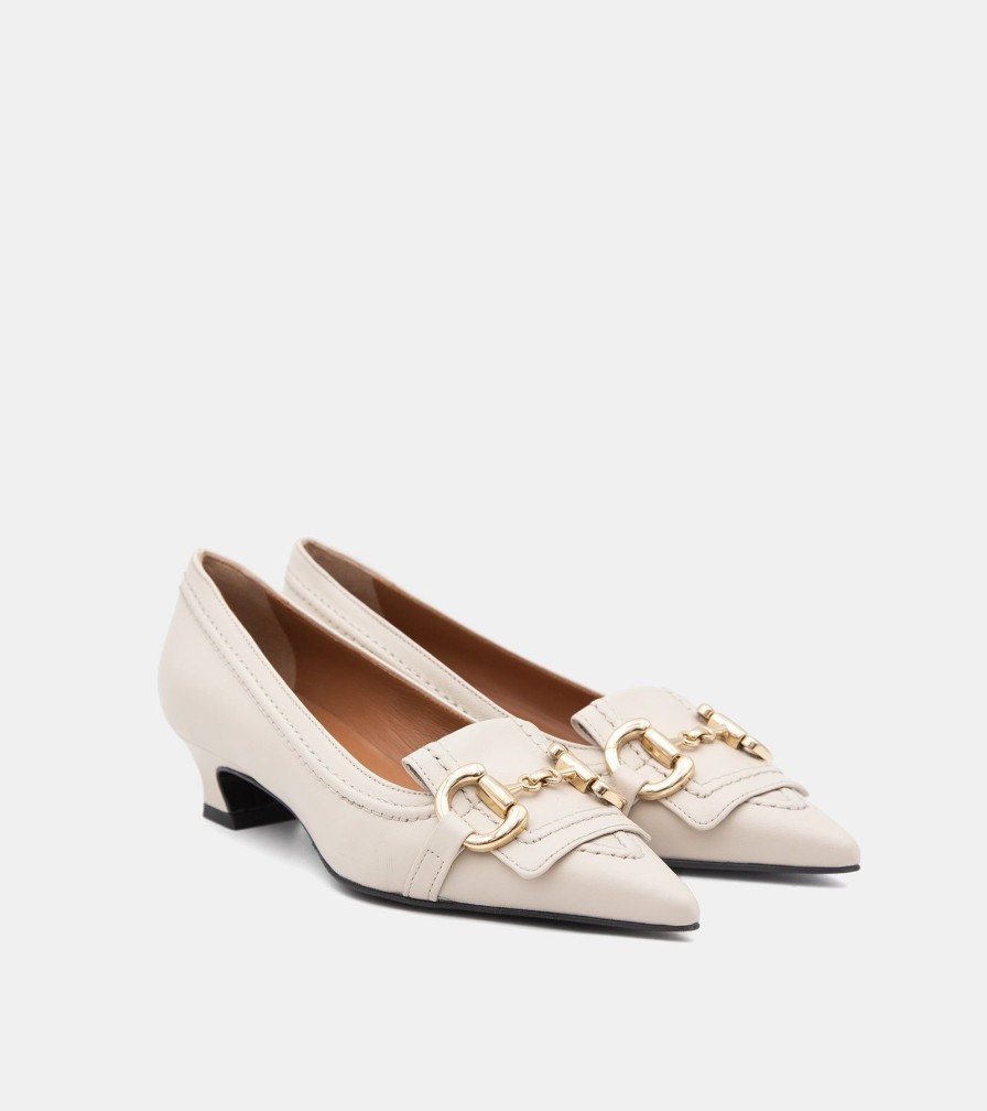 Pumps MARTINA | Milk Nappa Decollete