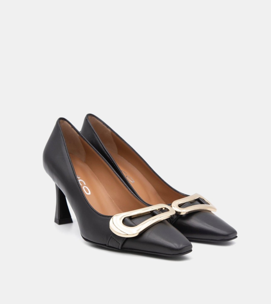 Pumps MARTINA | Black Nappa Decollete