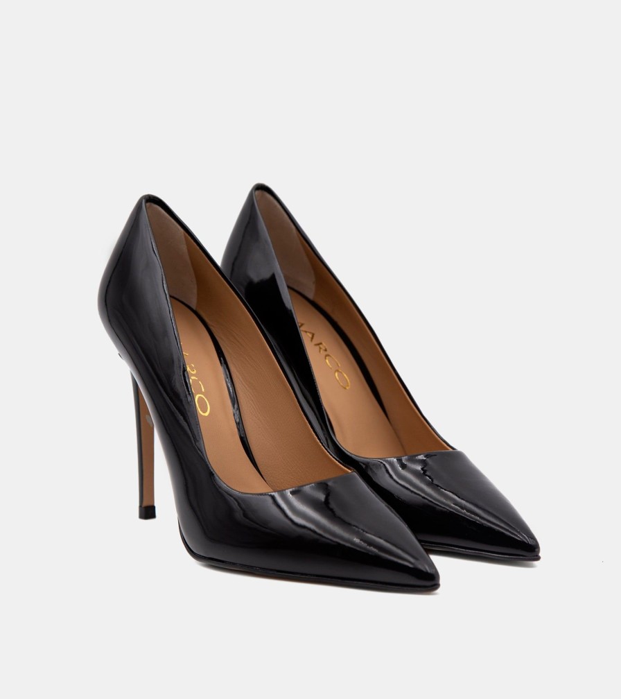 Pumps CRISPI | Patent Black Decollete