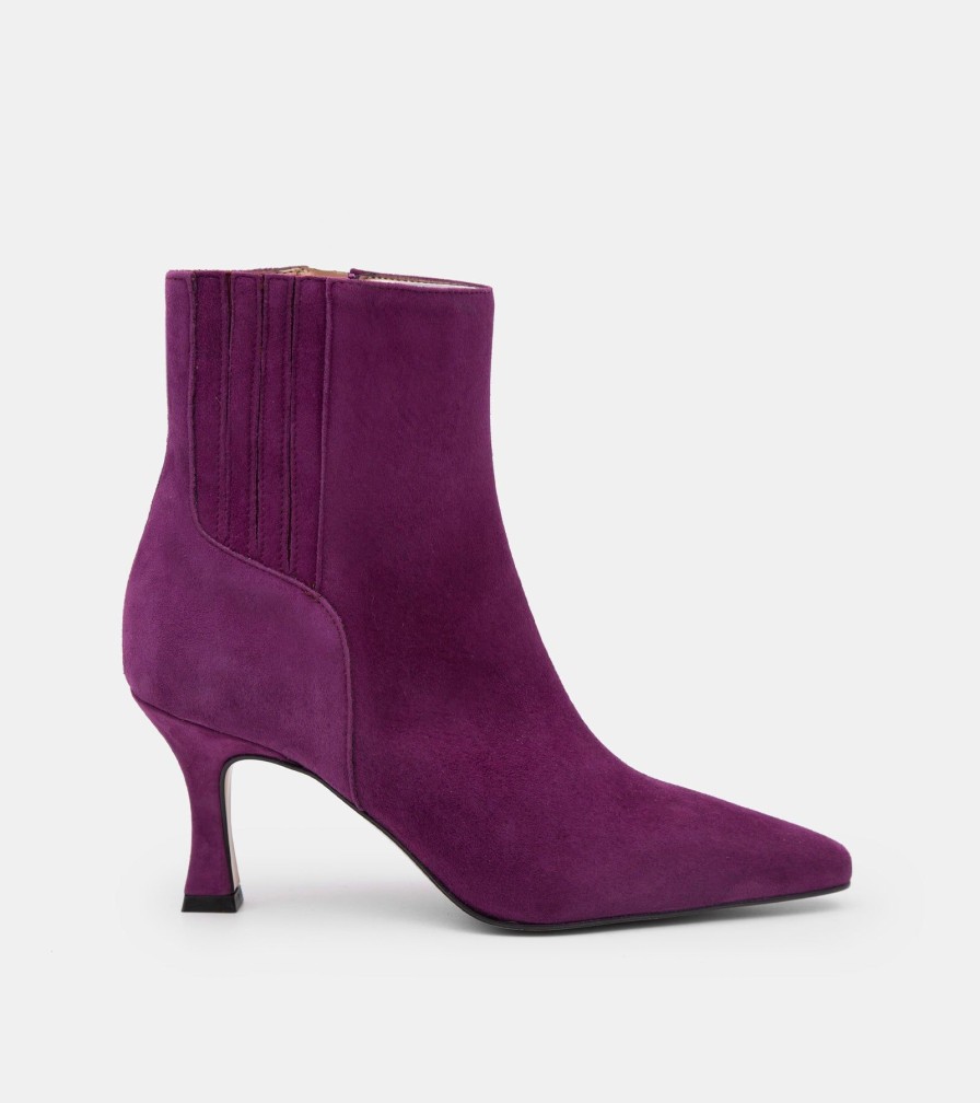 Ankle Boots CANAPE | Plum Suede Ankle Boots