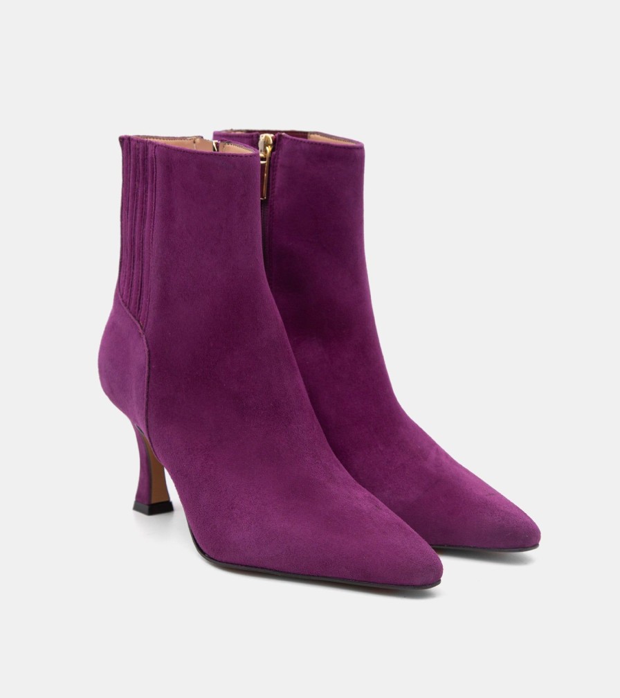 Ankle Boots CANAPE | Plum Suede Ankle Boots