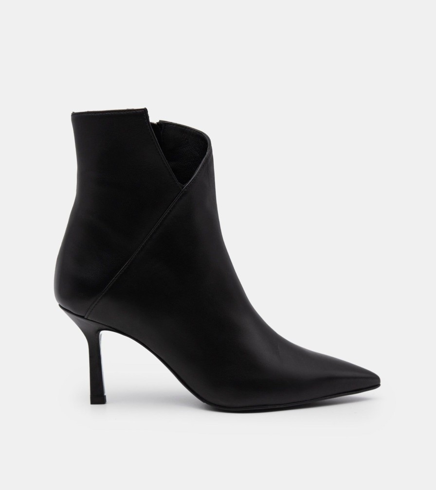 Ankle Boots CRISPI | Black Nappa Ankle Boots