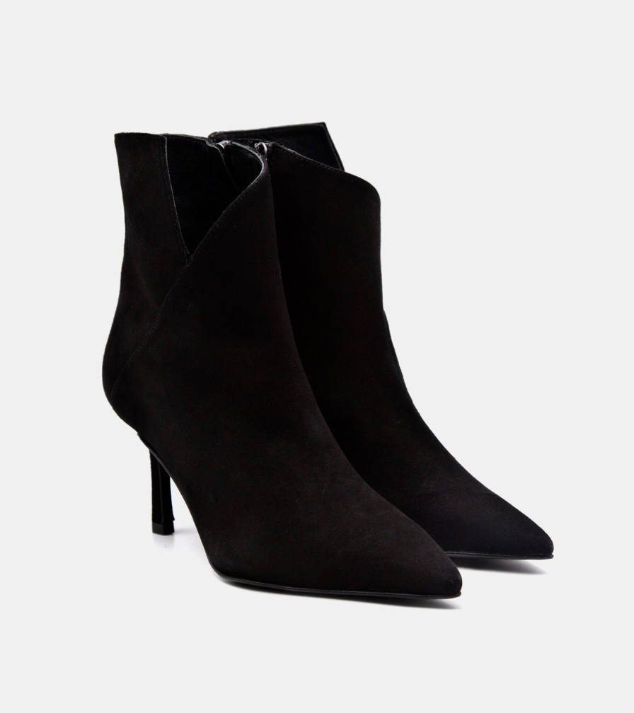 Ankle Boots CRISPI | Black Suede Ankle Boots