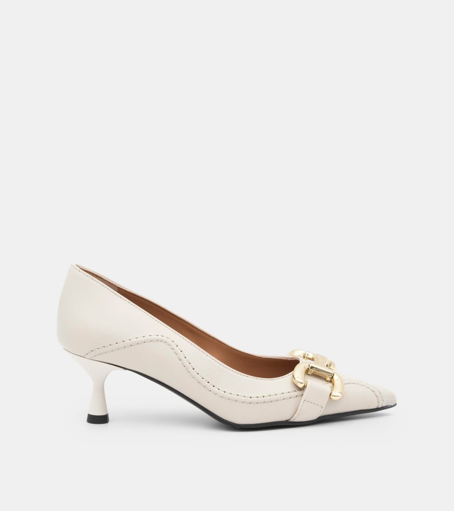 Pumps MARTINA | Milk Nappa Decollete