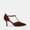 Pumps CRISPI | Chestnut Suede Decollete