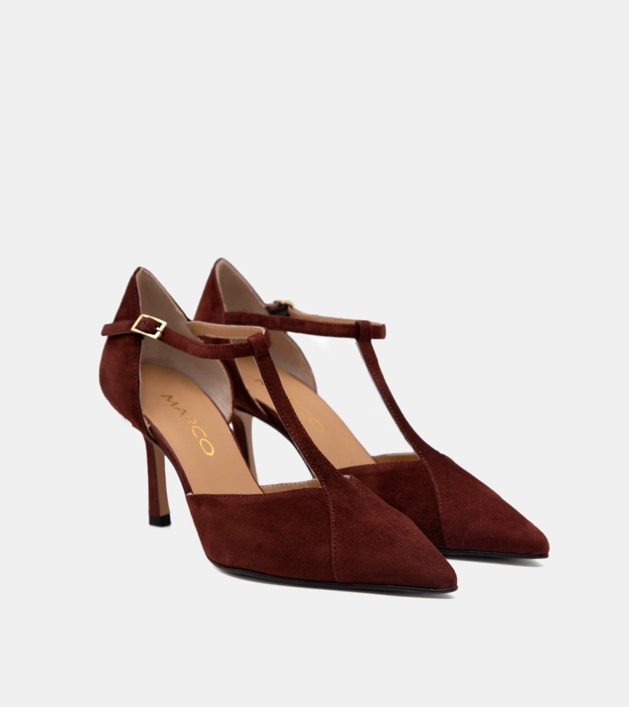 Pumps CRISPI | Chestnut Suede Decollete