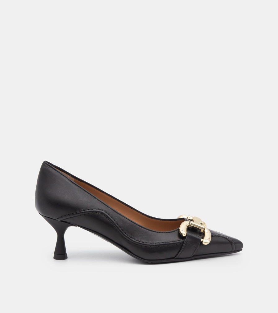 Pumps MARTINA | Black Nappa Decollete