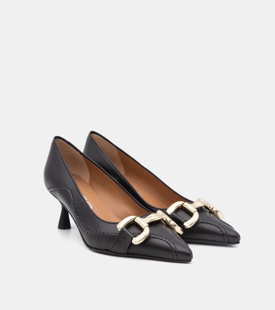 Pumps MARTINA | Black Nappa Decollete