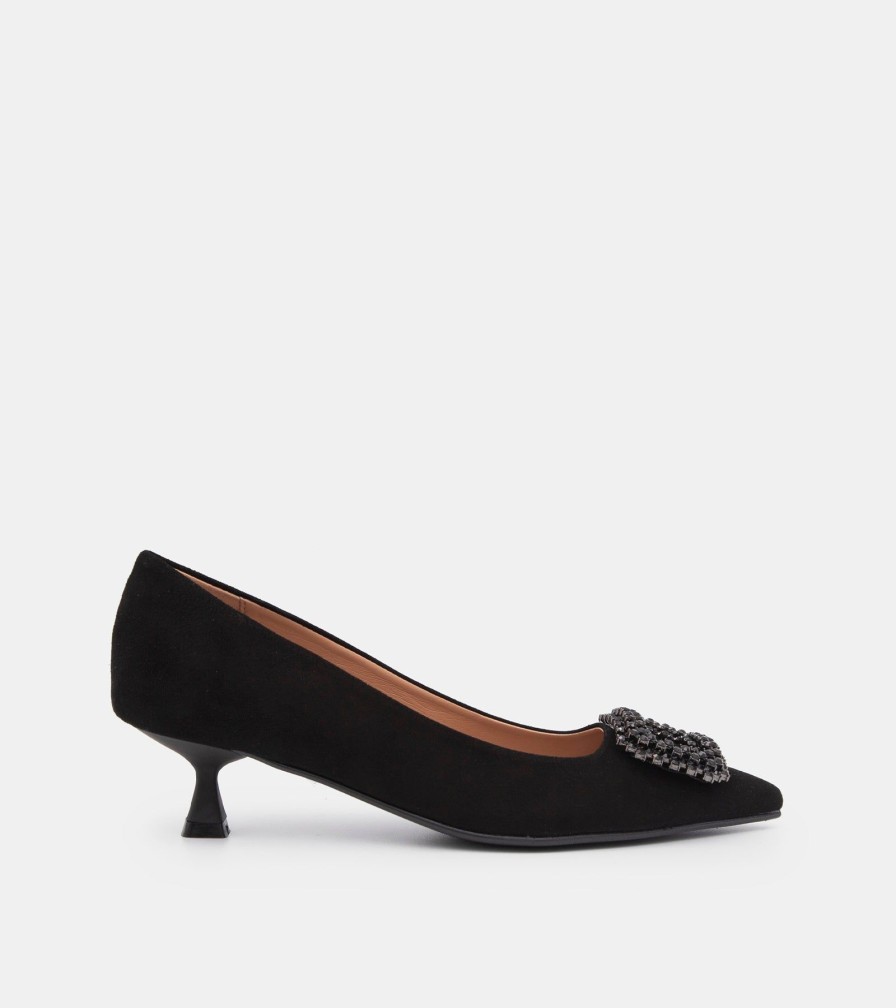 Pumps CANAPE | Black Suede Decollete