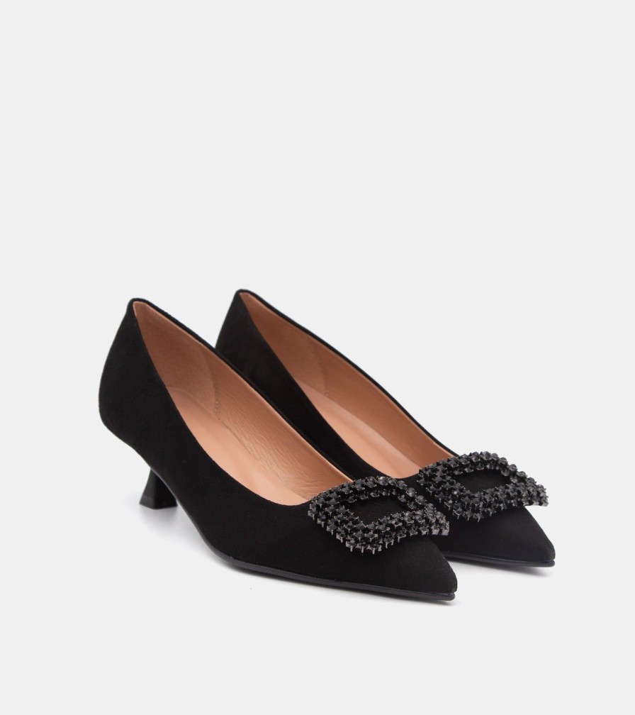 Pumps CANAPE | Black Suede Decollete