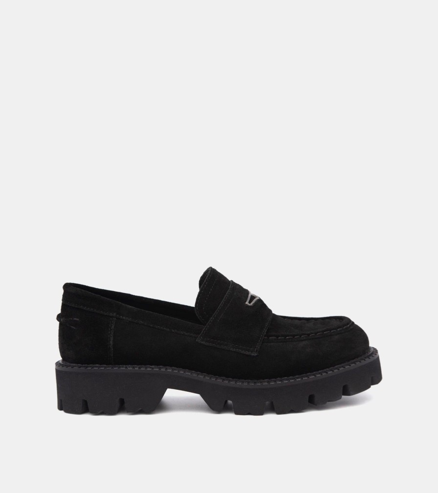 Moccasins PEOCHI | Mocassini Camoscio Nero