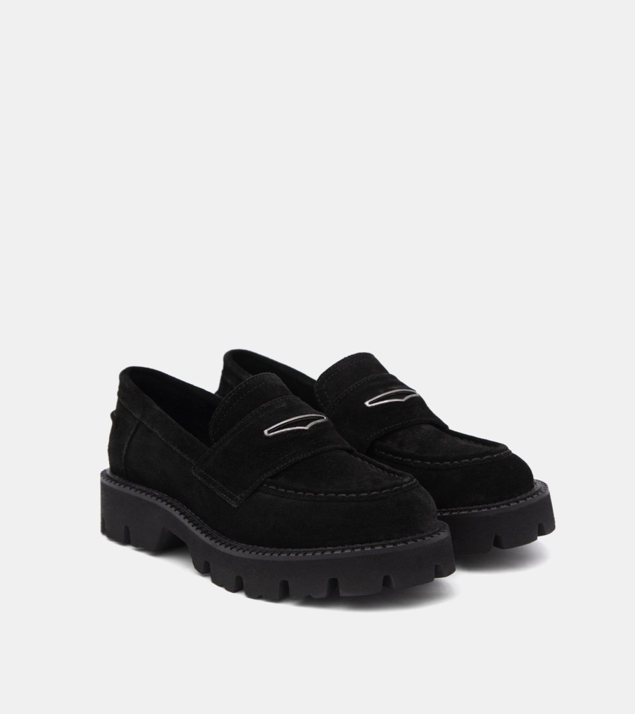 Moccasins PEOCHI | Mocassini Camoscio Nero