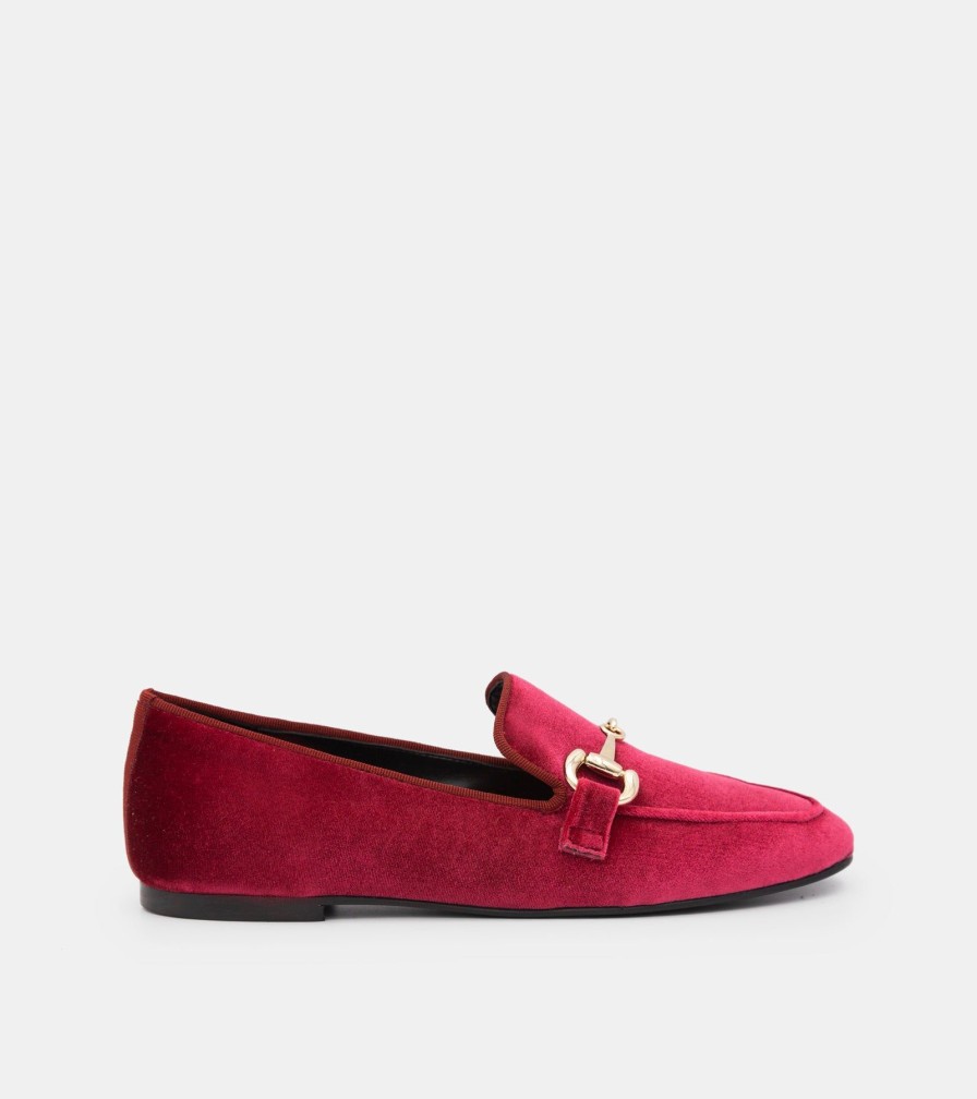 Moccasins ESTER | Purple Velvet Loafers