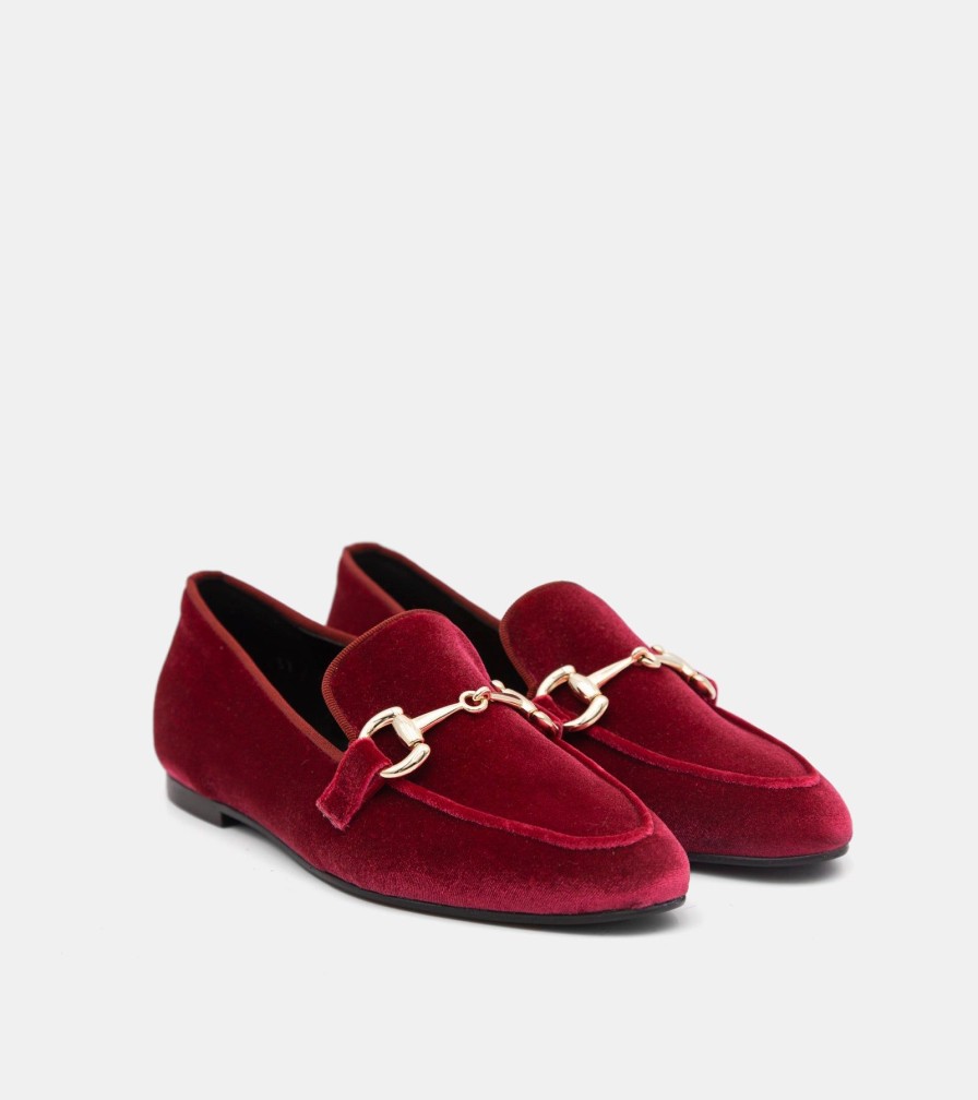 Moccasins ESTER | Purple Velvet Loafers