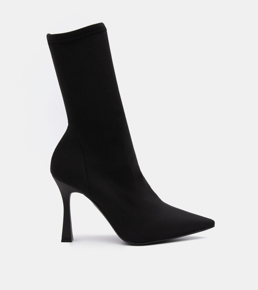 Ankle Boots CANAPE | Black Lycra Ankle Boots