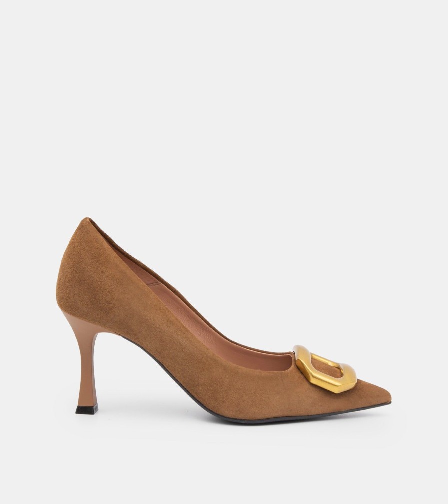 Pumps CANAPE | Tobacco Suede Decollete