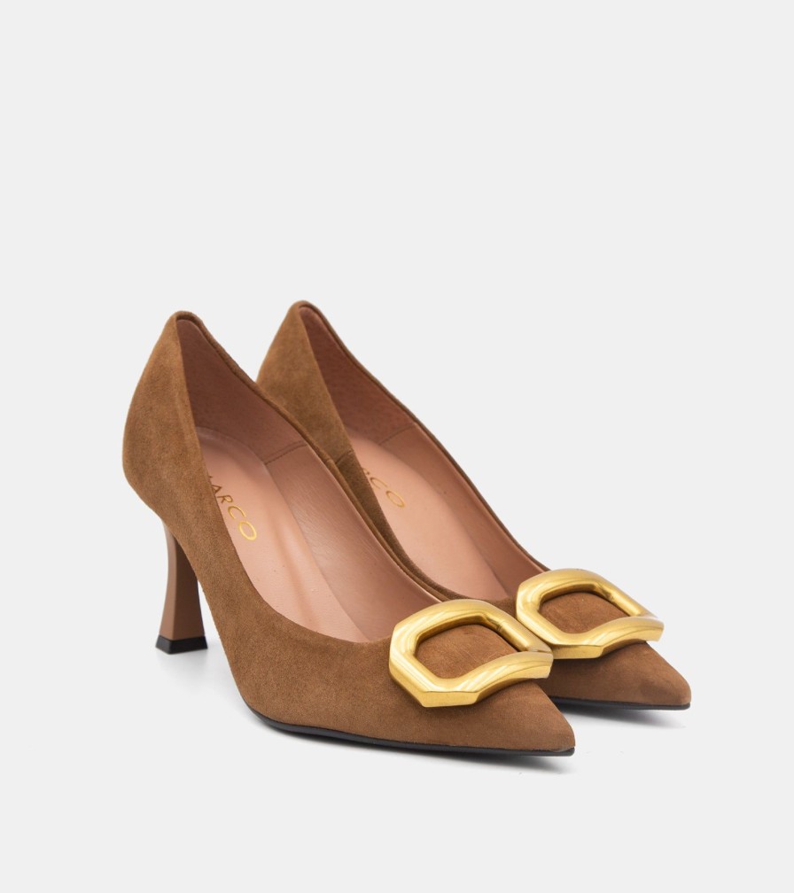 Pumps CANAPE | Tobacco Suede Decollete