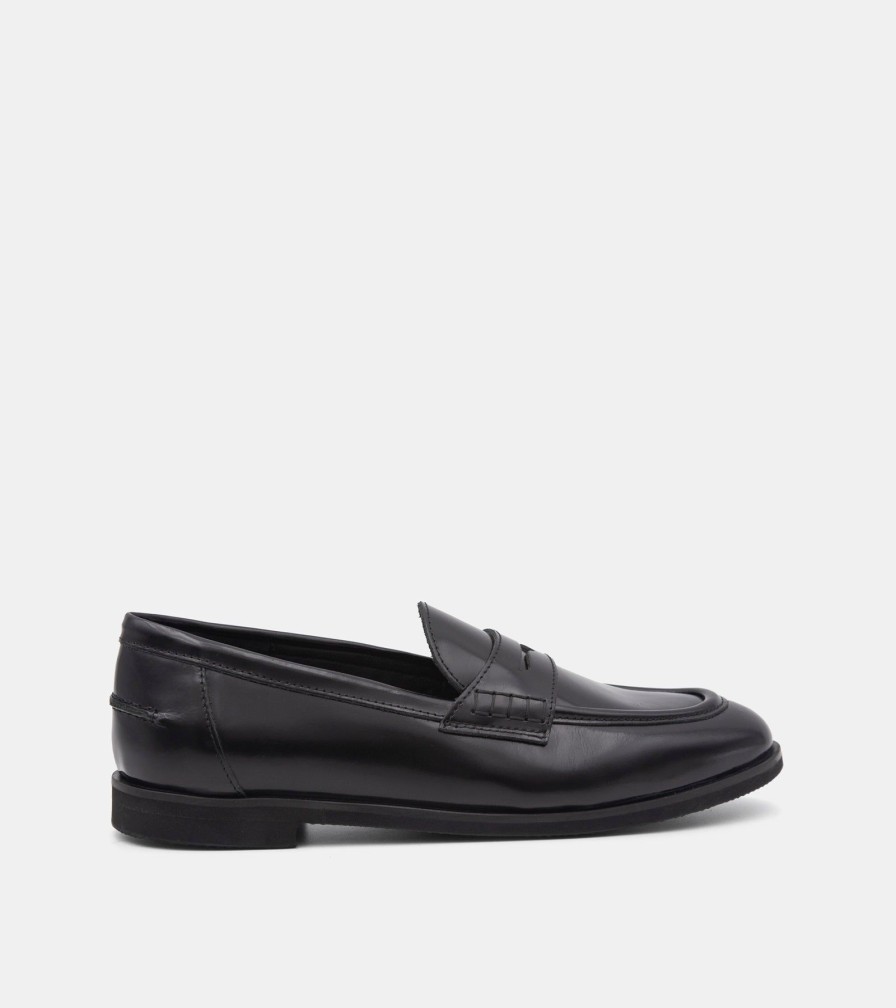 Moccasins JOAN | Mocassini Abrasivato Nero