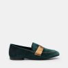 Moccasins ESTER | Green Velvet Loafers