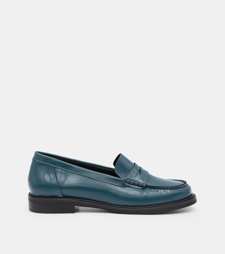 Moccasins LADYSHOES | Petroleum Brushed Loafers