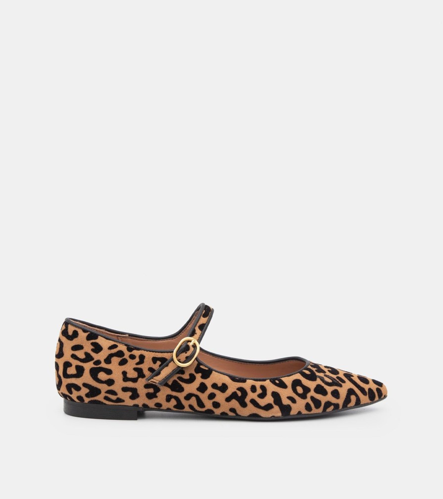 Dancers CANAPE | Leather Leopard Ballerinas