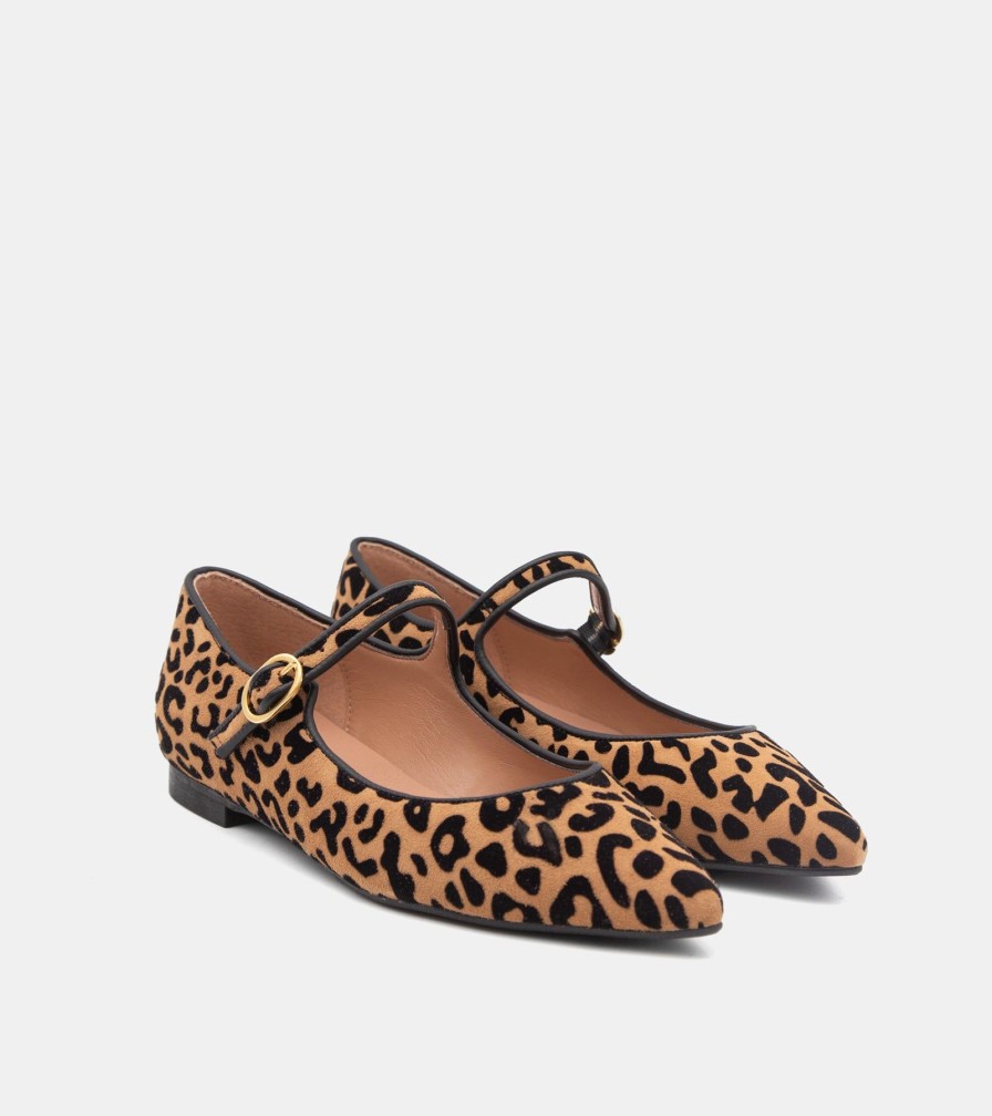 Dancers CANAPE | Leather Leopard Ballerinas