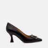 Pumps CRISPI | Black Nappa Decollete