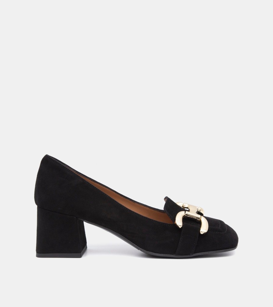 Moccasins MARTINA | Black Suede Loafers