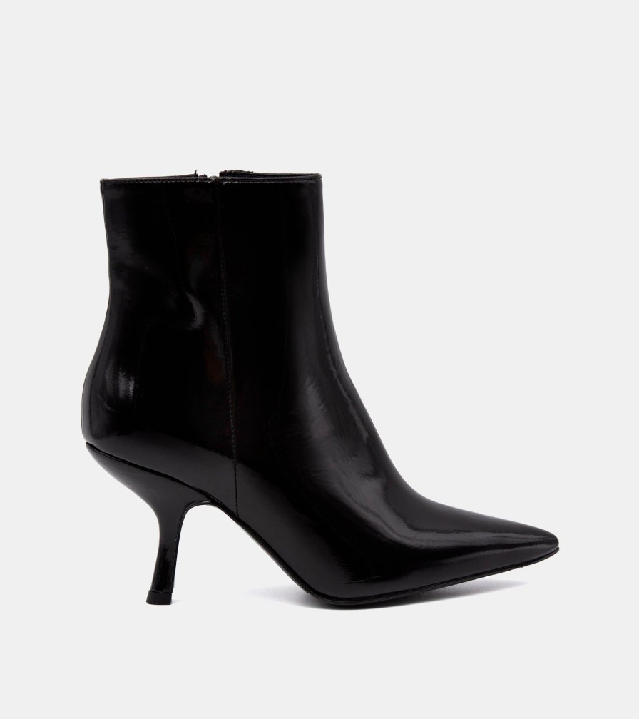 Ankle Boots GOLD | Black Painted Ankle Boots