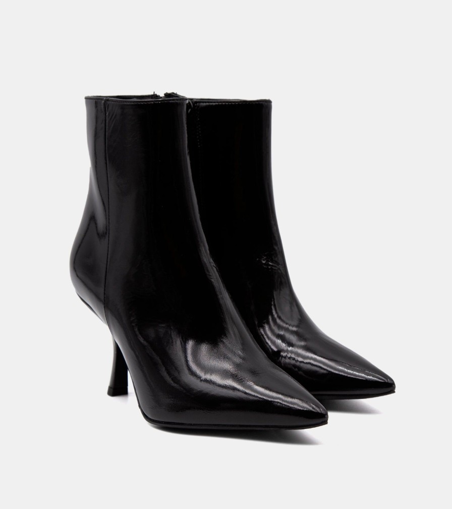 Ankle Boots GOLD | Black Painted Ankle Boots