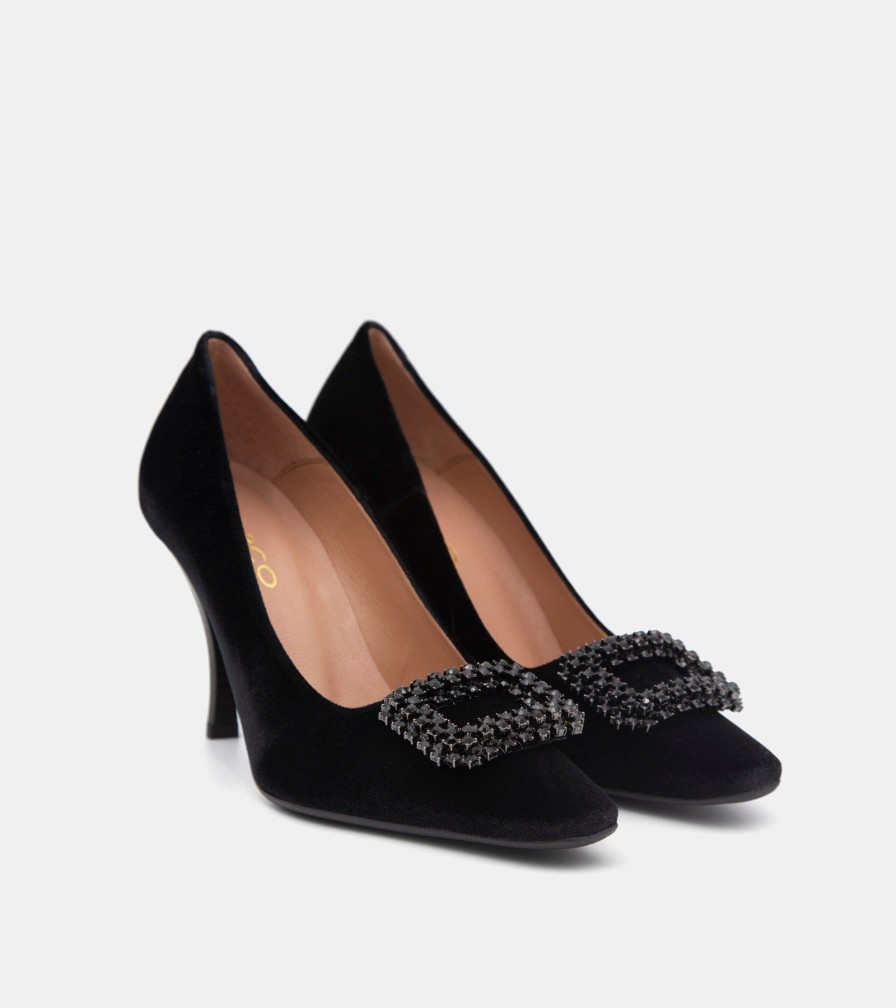 Pumps CANAPE | Decollete Velluto Nero