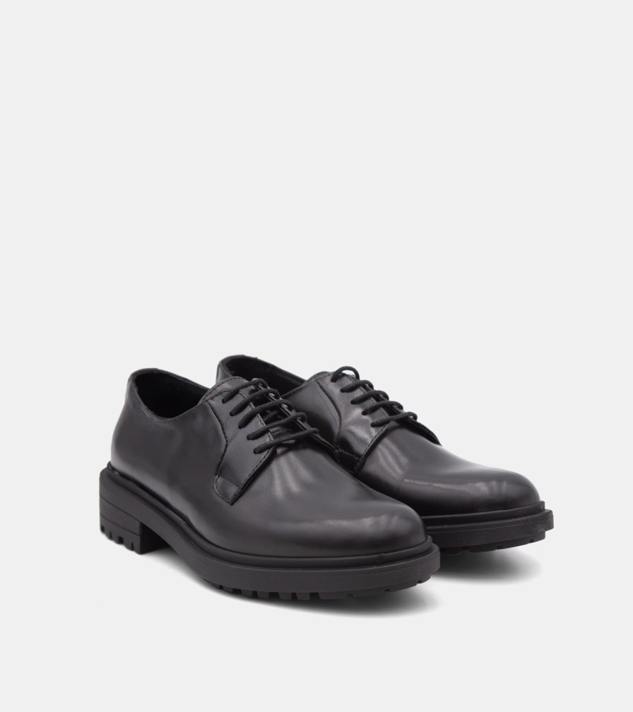 Lace Up VENI | Stringate Vitello Nero