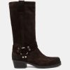 Boots ANIMA | Biker Camoscio Testa Di Moro