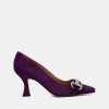 Pumps CRISPI | Purple Suede Decollete