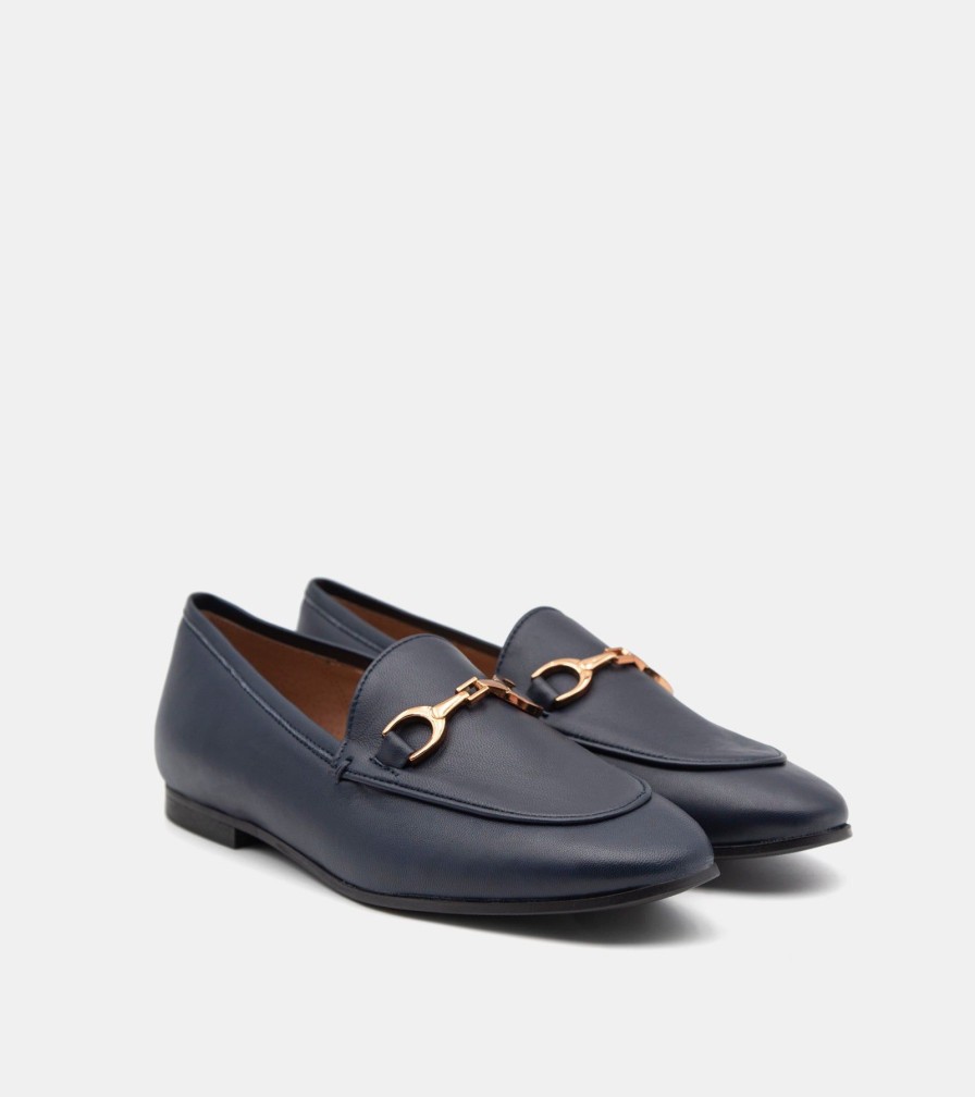 Moccasins CANAPE | Blue Nappa Loafers