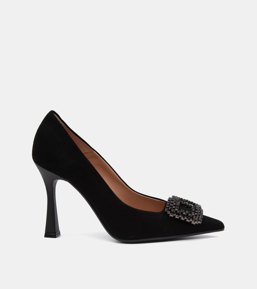 Pumps CANAPE | Black Suede Decollete