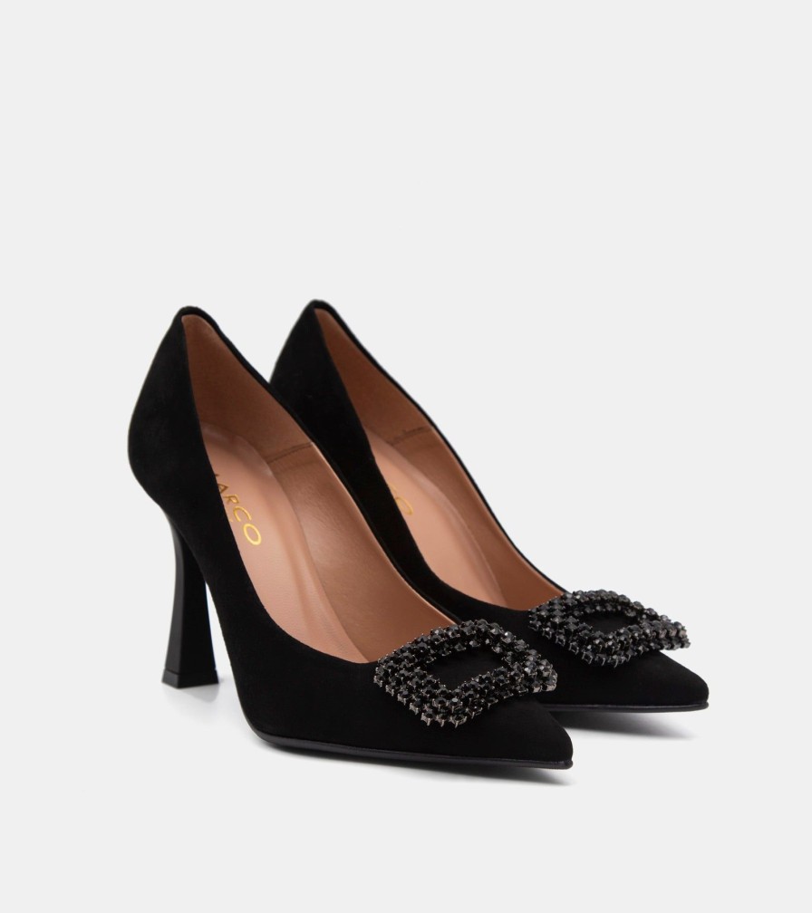 Pumps CANAPE | Black Suede Decollete