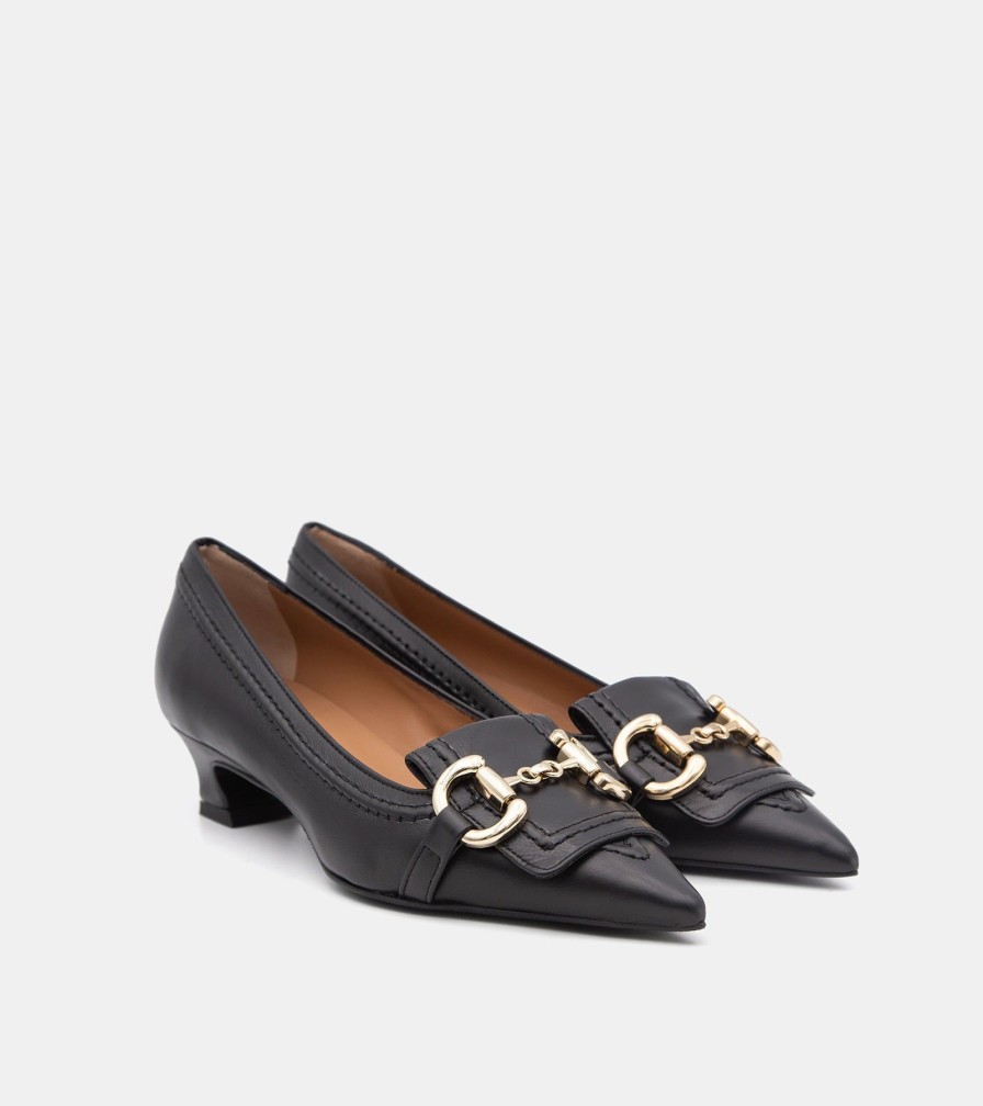 Pumps MARTINA | Black Nappa Decollete