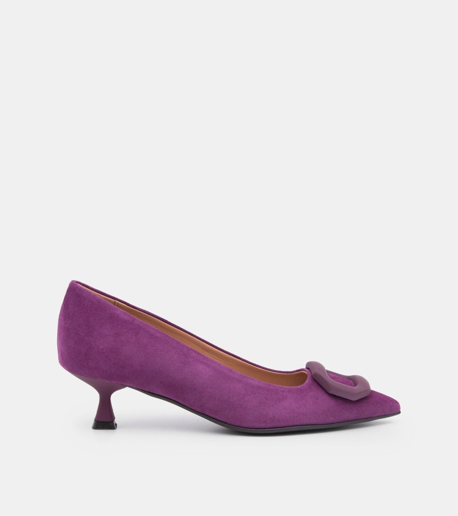 Pumps CANAPE | Plum Suede Decollete