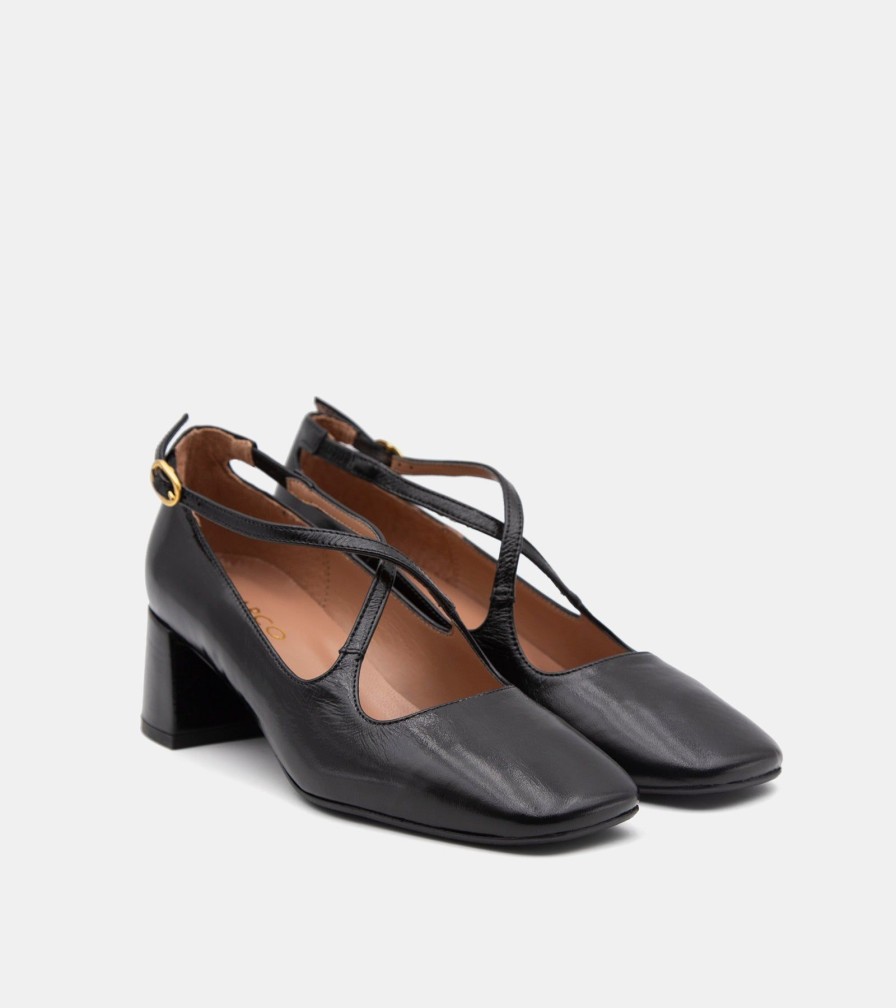 Pumps CANAPE | Black Naplak Decollete